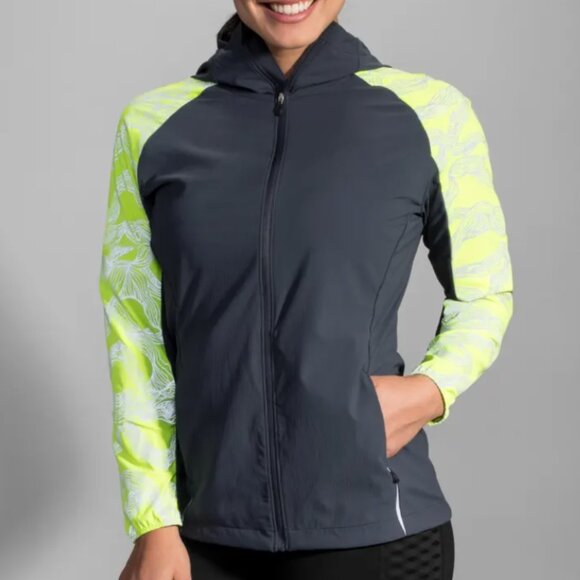 Brooks Nightlife High Visibility Running Jacket, Women's Small - Picture 1 of 5